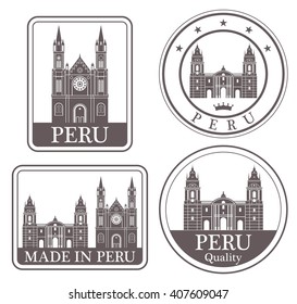 Peru. Rubber and stamp