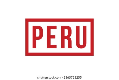 Peru Rubber Stamp Seal Vector