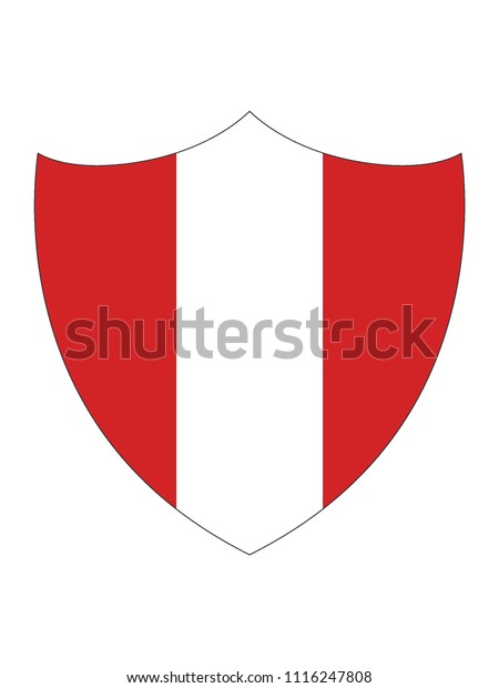 Peru Shield Flag Stock Vector (Royalty Free) 1116247808 | Shutterstock