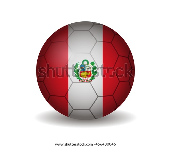 Peru Soccer Ball Stock Vector (Royalty Free) 456480046 | Shutterstock