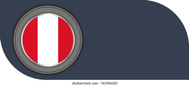 peru vector flag illustration. eps10.