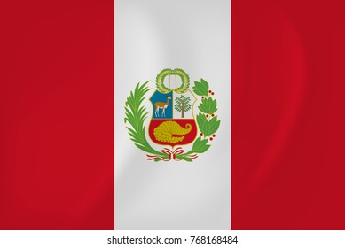 Peru waving flag