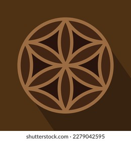 perun symbol, perunika, slavic, iris, bogisa, vector illustration 