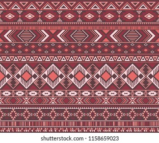 Peruvian american indian pattern tribal ethnic motifs geometric vector background. Unusual native american tribal motifs clothing fabric ethnic traditional design. Navajo symbols textile pattern.