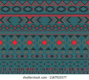 Peruvian american indian pattern tribal ethnic motifs geometric vector background. Vintage native american tribal motifs clothing fabric ethnic traditional design. Navajo symbols clothes pattern.