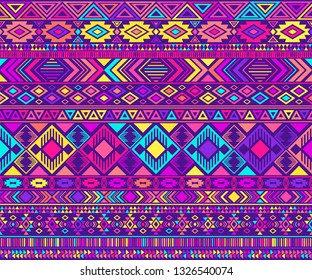 Peruvian American Indian Pattern Tribal Ethnic Stock Vector (Royalty ...