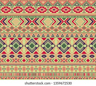 Peruvian american indian pattern tribal ethnic motifs geometric seamless background. Eclectic native american tribal motifs clothing fabric ethnic traditional design. Navajo symbols fabric pattern.