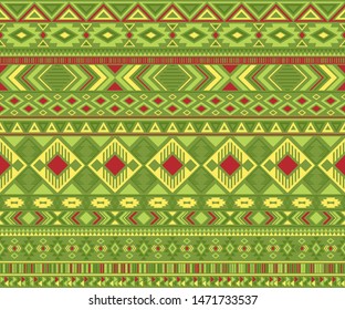 Peruvian american indian pattern tribal ethnic motifs geometric seamless background. Vintage native american tribal motifs textile print ethnic traditional design. Navajo symbols fabric pattern.