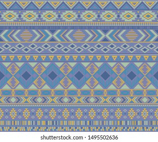 Peruvian american indian pattern tribal ethnic motifs geometric vector background. Rich native american tribal motifs clothing fabric ethnic traditional design. Navajo symbols clothes pattern.