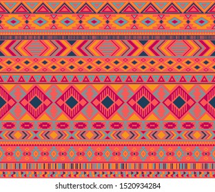 Peruvian american indian pattern tribal ethnic motifs geometric vector background.  