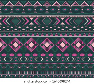 Peruanisch-amerikanische indianische Muster ethnische Motive mit geometrischen nahtlosen Hintergrund. Reiche einheimische amerikanische Stammesmotive drucken traditionelles Design aus Textilien. Navajo Symbole Stoffdruck.