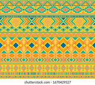 Peruvian American Indian Pattern Tribal Ethnic Stock Vector (royalty 