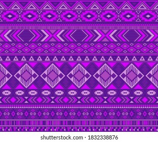 Peruvian american indian pattern tribal ethnic motifs geometric vector background. Vintage native american tribal motifs clothing fabric ethnic traditional design. Navajo symbols clothes print.