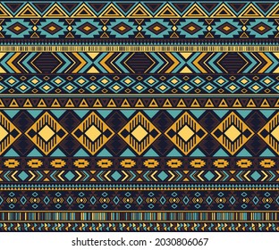 Peruvian american indian pattern tribal ethnic motifs geometric seamless background. Unusual native american tribal motifs textile print ethnic traditional design. Navajo symbols clothes pattern.