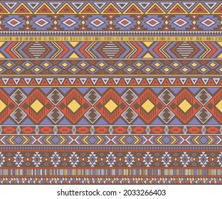 Peruvian american indian pattern tribal ethnic motifs geometric vector background. Eclectic native american tribal motifs textile print ethnic traditional design. Navajo symbols fabric pattern.
