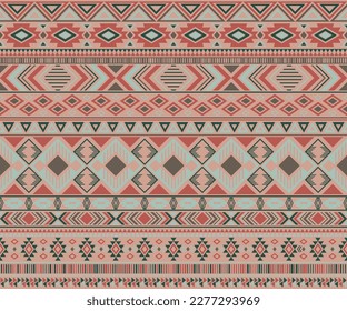 Patrón indio peruano-americano motivos étnicos tribales geométricos sin costura. Ricos motivos tribales nativos americanos vestidos con tela de diseño étnico tradicional. Símbolos navajos patrón textil.