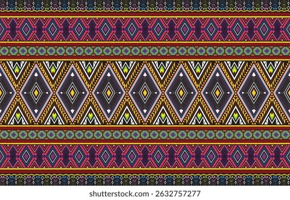 Patrón indio peruano americano motivos étnicos tribales fondo de Vector geométrico. Modernos motivos tribales nativos americanos estampado textil diseño étnico tradicional. Impresión de ropa de símbolos navajos.