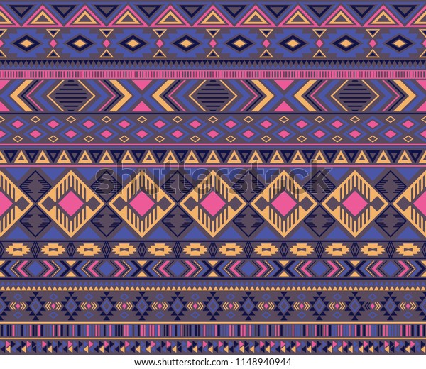 Peruvian American Indian Pattern Tribal Ethnic Stock Vector (Royalty ...