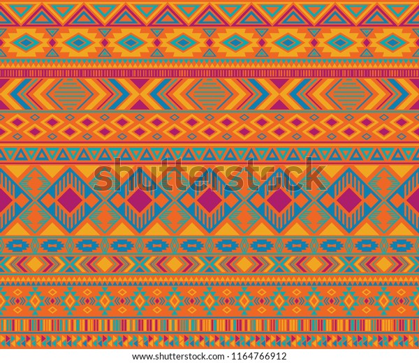 Peruvian american indian pattern tribal ethnic\
motifs geometric vector background. Eclectic native american tribal\
motifs clothing fabric ethnic traditional design. Navajo symbols\
fabric print.