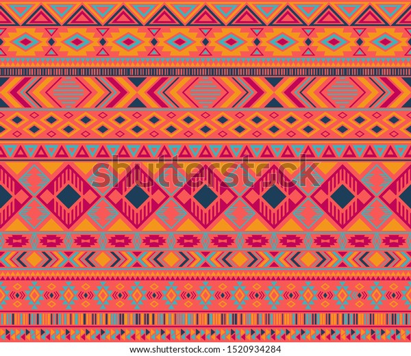 Peruvian American Indian Pattern Tribal Ethnic Stock Vector (Royalty ...