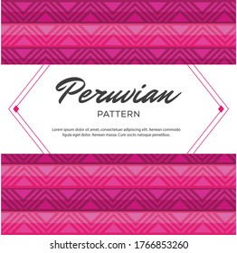 Peruvian Fabric Pattern - Copy Space Composition 