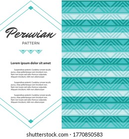 Peruvian Fabric Pattern - Copy Space Composition 