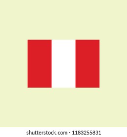 The Peruvian Flag Logo Icon
