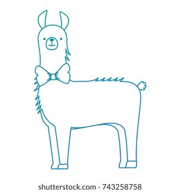 peruvian llama isolated icon
