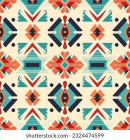 Peruvian pattern ethnic beautiful background art. Folk embroidery textile fashion seamless pattern. Design for background, wallpaper, fabric, clothing, textile, carpet, batik, embroidery.