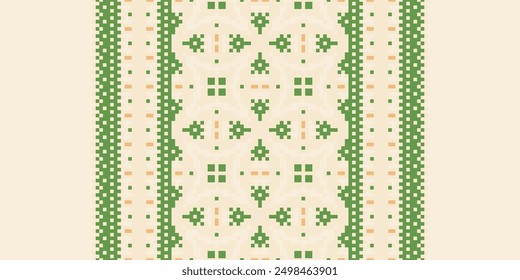 Peruvian pattern Seamless Bandana print silk Motif embroidery, Pixel Ikat embroidery vector Design for Print australian curtain pattern geometric pillow model kurti mughal flowers