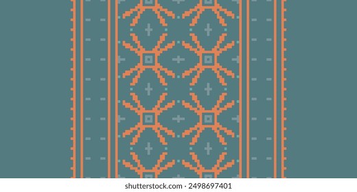 Peruvian pattern Seamless Native American, Motif embroidery, Pixel Ikat embroidery vector Design for Print indigenous art aboriginal art pattern floral kurti mughal border