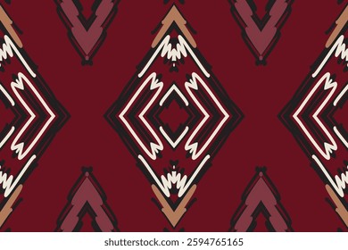 Peruvian pattern Seamless Native American, Motif embroidery, Ikat embroidery vector Design for Print figure tribal ink on cloth patola sari