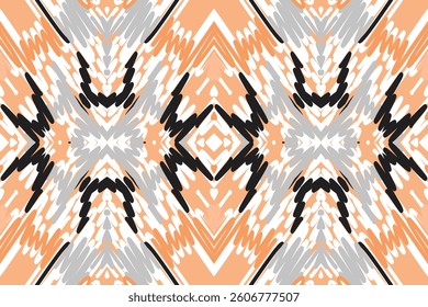 Peruvian pattern Seamless Scandinavian pattern Motif embroidery, Ikat embroidery vector Design for Print endless arabesque cloth dupatta shawl bandana print silk kurta men