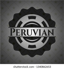 Peruvian retro style black emblem