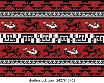 Peruanische Weberikonographie Inka- und Präinkultur-Textil