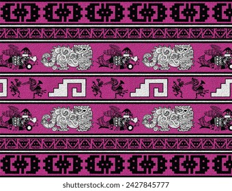 Peruanische Weberikonographie Inka- und Präinkultur-Textil