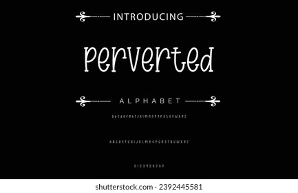 Perverted font modern bouncy typeset, lively friendly alphabet. Playful cheerful letters in Los Muertos Mexican style for menus, labels, signage, ads, crafts and comic book. Vector typographic design