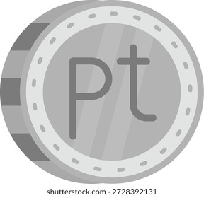 Peseta Line vector Icon Design
