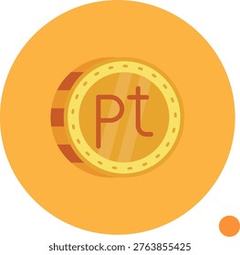 Peseta Line vector Icon Design