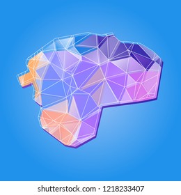Peshawar City Map Pakistan Vector Background.