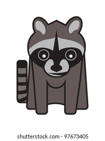 Pesky Smirking Raccoon Stock Vector (royalty Free) 97673405 