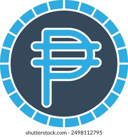 Peso Currency Icon for Financial and Economic Transactions