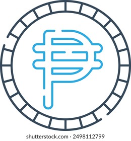 Peso Currency Icon for Financial and Economic Transactions