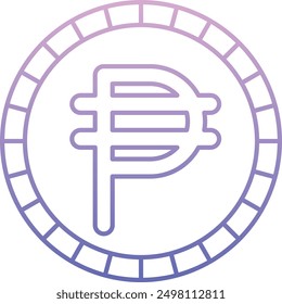 Peso Currency Icon for Financial and Economic Transactions