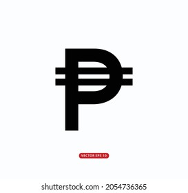 Peso icon vector ,money icon flat style illustration