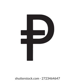 Peso ícone vetor, ícone de dinheiro ilustração de estilo plano
