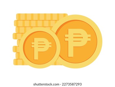 Peso money currency icon clipart in vector philippine money free download for business, finance, web site interface, infographic decoration elements vector illustration