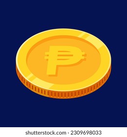 Peso Philippine Coin Gold Money Vector