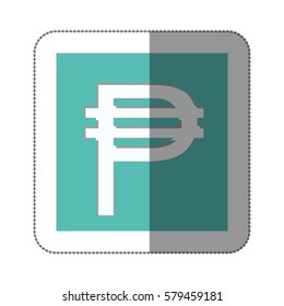 pesos currency symbol icon image, vector illustration