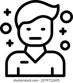 Pessimism Vector Line Icon Design